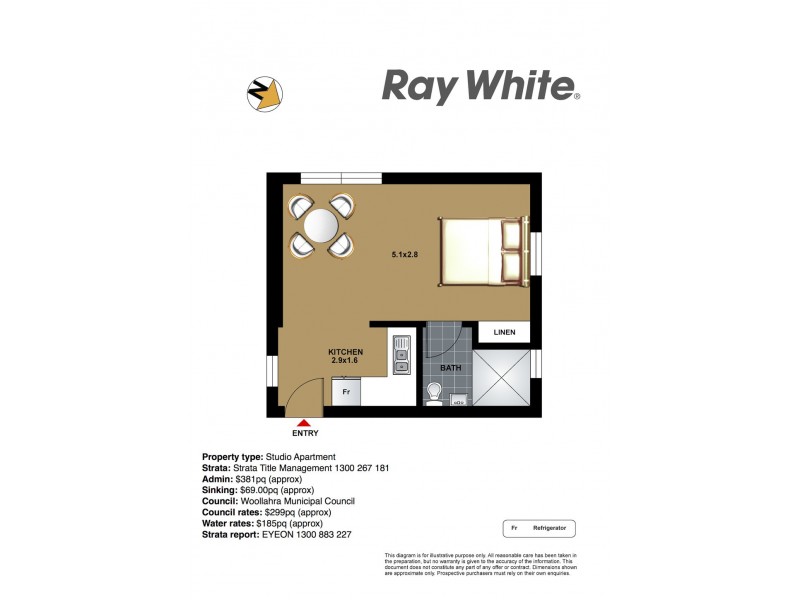 1/51 Glenview Street, Paddington NSW 2021 Floorplan