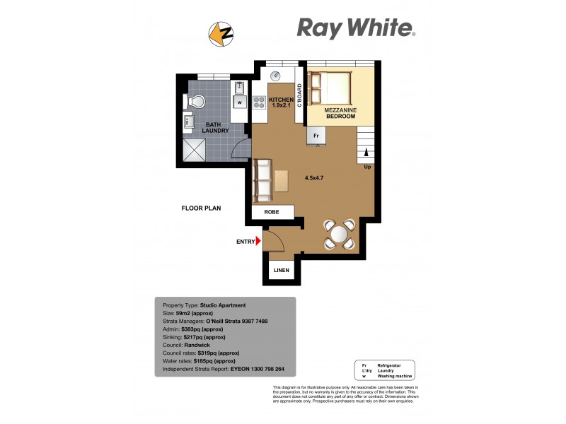 1/16 Boronia Street, Kensington NSW 2033 Floorplan