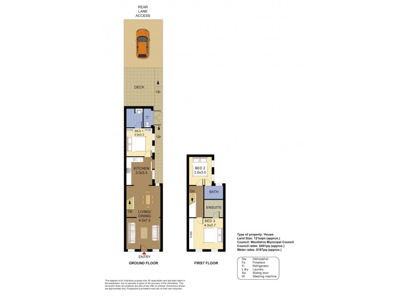 59 Glenmore Road, Paddington NSW 2021 Floorplan