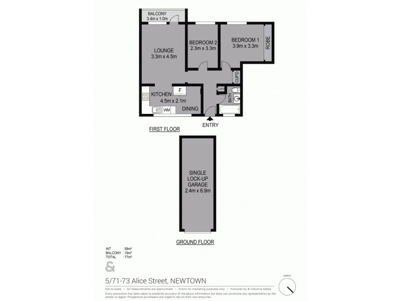 5/71-73 Alice Street, Newtown NSW 2042 Floorplan