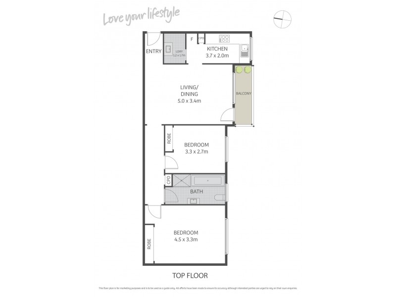 23/106 Wardell Road, Marrickville NSW 2204 Floorplan