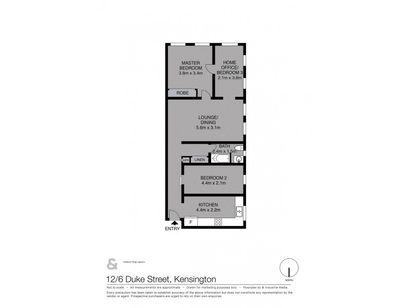 12/6 Duke Street, Kensington NSW 2033 Floorplan