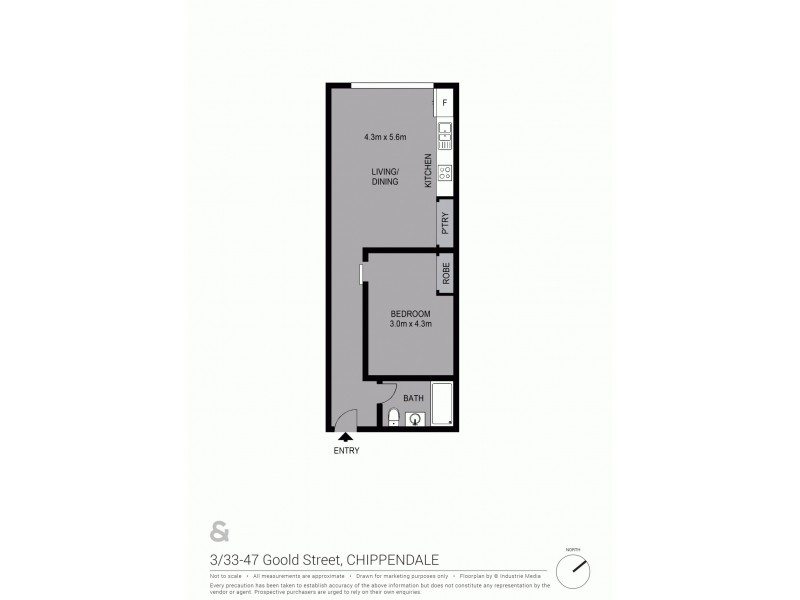 3/33-47 Goold Street, Chippendale NSW 2008 Floorplan