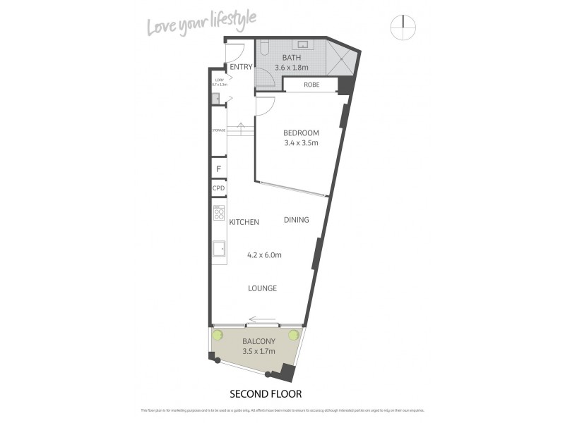 205/82-84 Abercrombie Street, Chippendale NSW 2008 Floorplan