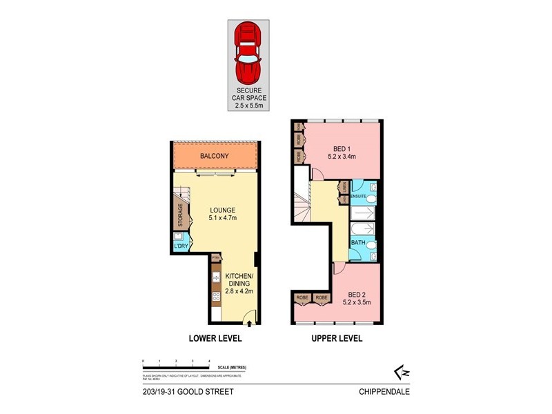 203/19-31 Goold Street, Chippendale NSW 2008 Floorplan