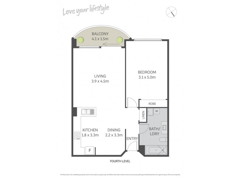 9409/177-219 Mitchell Road, Erskineville NSW 2043 Floorplan