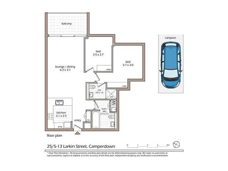 25/5-13 Larkin Street, Camperdown NSW 2050 Floorplan