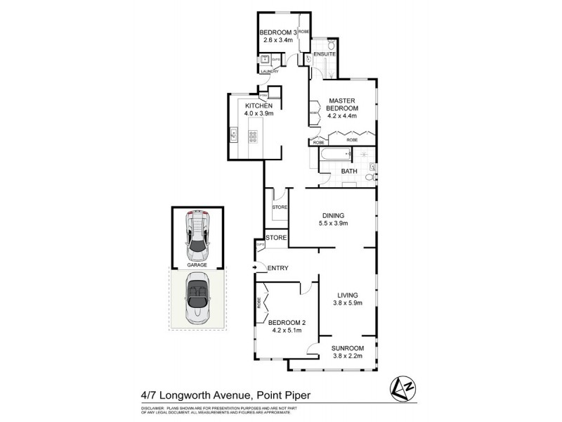 4/7 Longworth Avenue, Point Piper NSW 2027 Floorplan