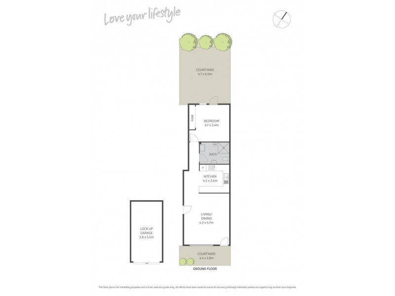 2/58 Park Street, Erskineville NSW 2043 Floorplan