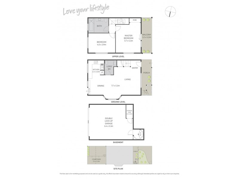 1/7-9 Pemell Lane, Newtown NSW 2042 Floorplan