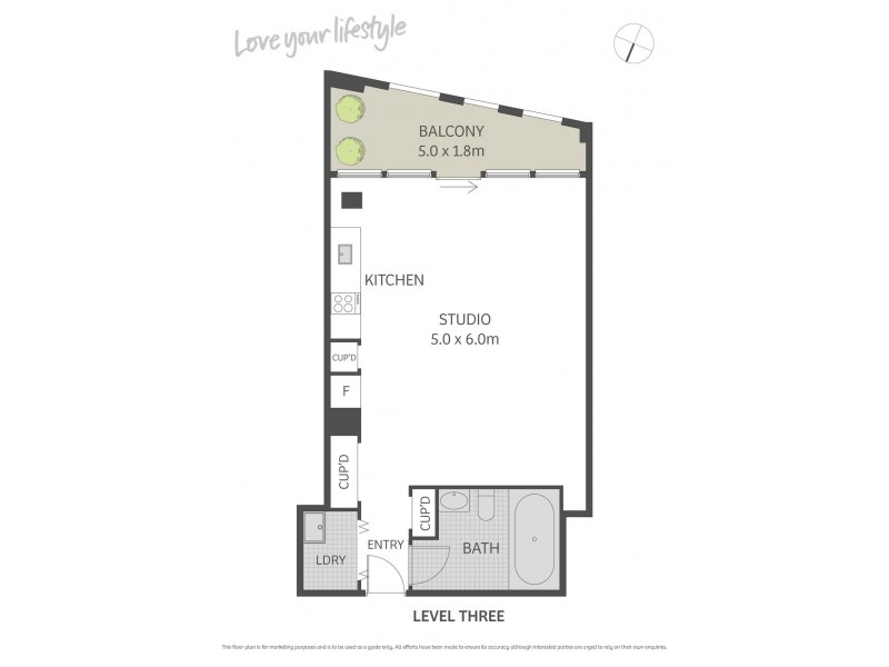 307/82 Abercrombie Street, Chippendale NSW 2008 Floorplan