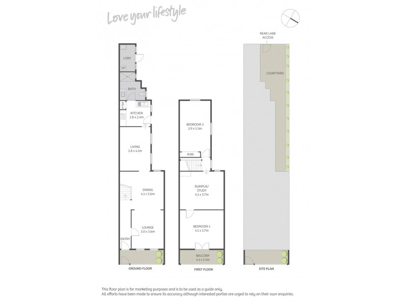 45A Park Street, Erskineville NSW 2043 Floorplan