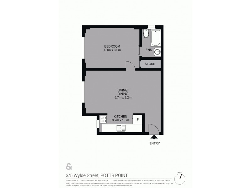 3/5 Wylde Street, Potts Point NSW 2011 Floorplan