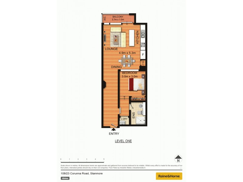 108/21-23 Corunna Road, Stanmore NSW 2048 Floorplan