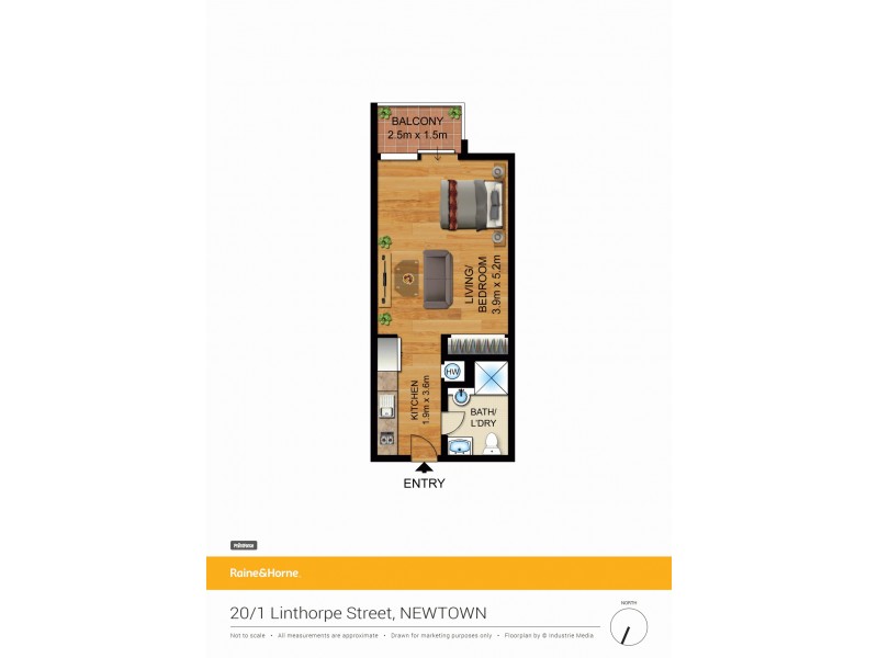 20/1 Linthorpe Street, Newtown NSW 2042 Floorplan