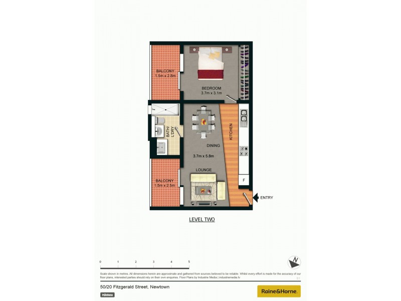 50/20 Fitzgerald Street, Newtown NSW 2042 Floorplan