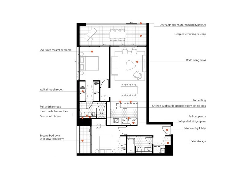 A304/33 Bridge Street, Erskineville NSW 2043 Floorplan