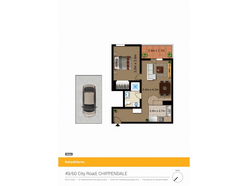 49/60-68 City Road, Chippendale NSW 2008 Floorplan