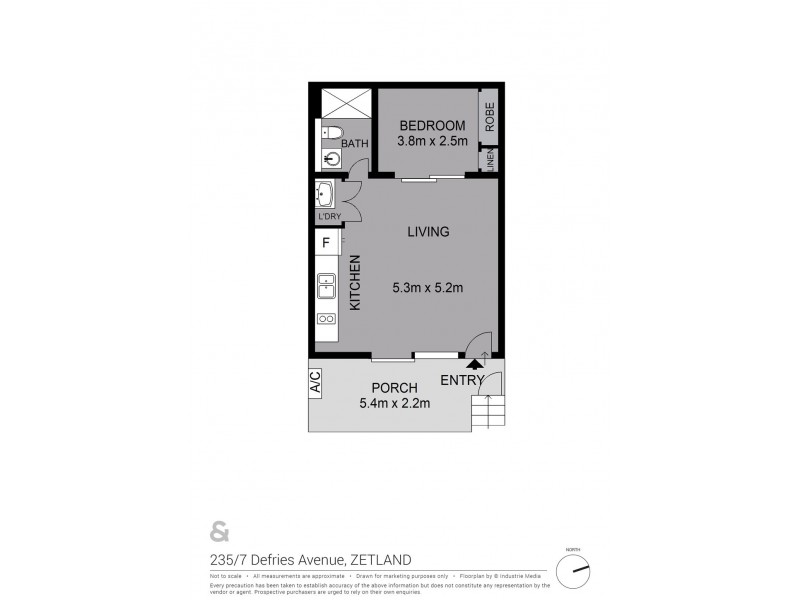 235/7 Defries Avenue, Zetland NSW 2017 Floorplan