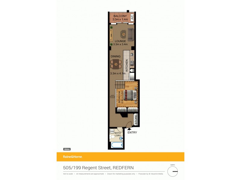 505/199 Regent Street, Redfern NSW 2016 Floorplan