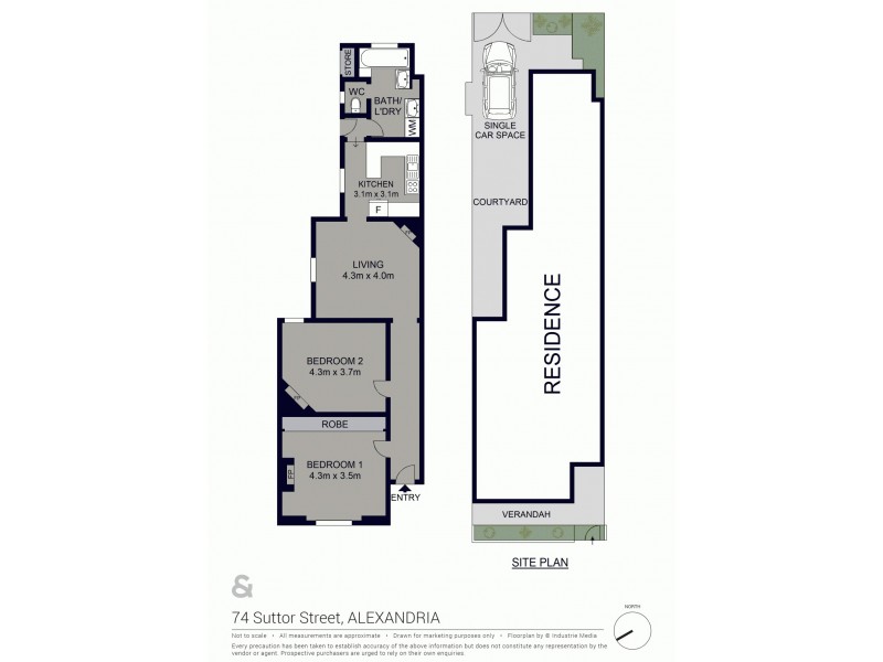 74 Suttor Street, Alexandria NSW 2015 Floorplan