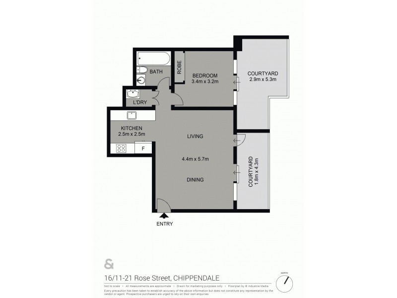 16/11-21 Rose Street, Chippendale NSW 2008 Floorplan