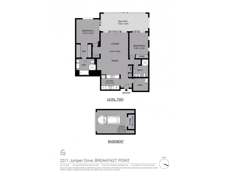 22/1 Juniper Drive, Breakfast Point NSW 2137 Floorplan
