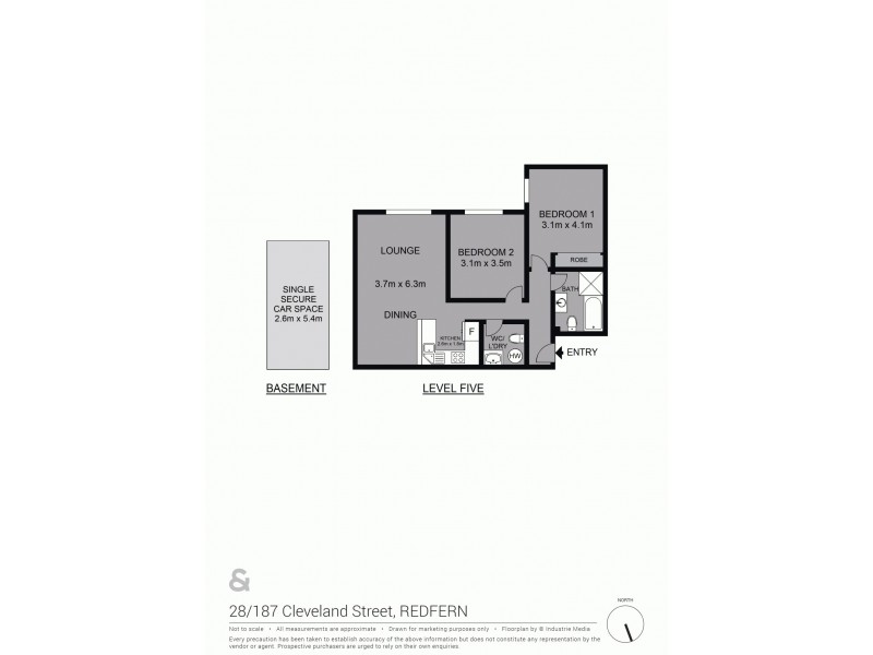 28/187-189 Cleveland Street, Redfern NSW 2016 Floorplan