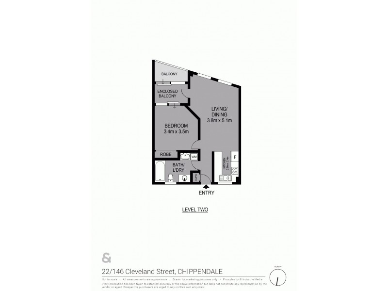 22/146-152 Cleveland Street, Chippendale NSW 2008 Floorplan