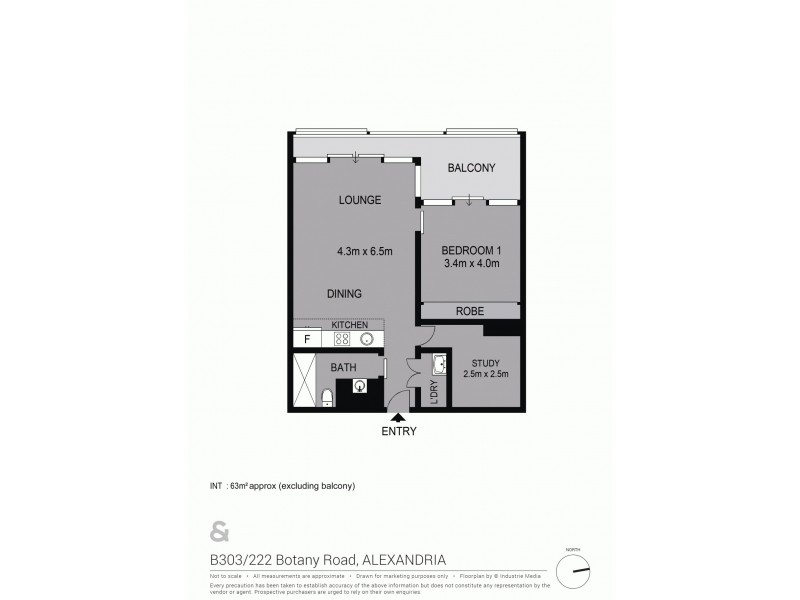 B303/222 Botany Road, Alexandria NSW 2015 Floorplan