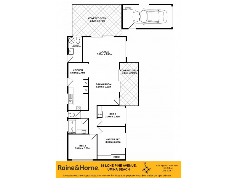 65 Lone Pine Avenue, Umina Beach NSW 2257 Floorplan