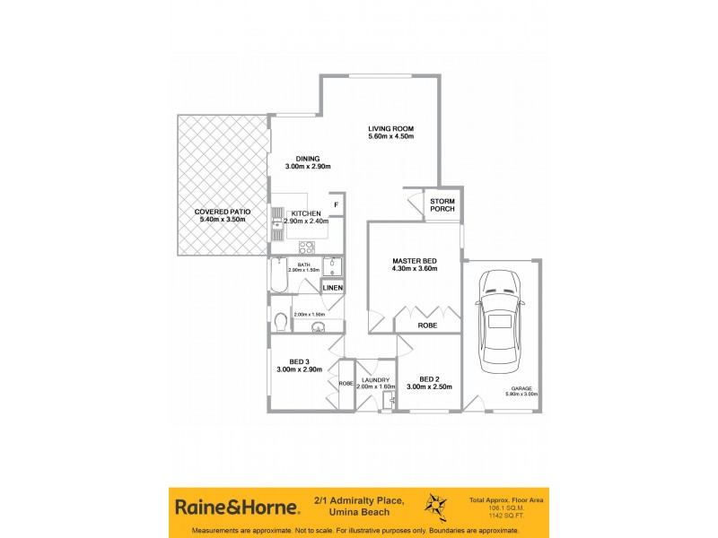 2/1 Admiralty Place, Umina Beach NSW 2257 Floorplan