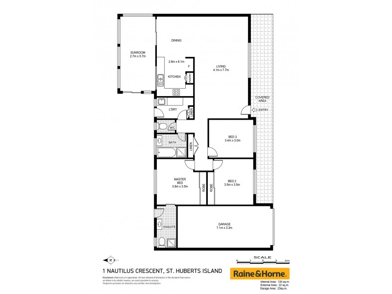 1 Nautilus Crescent, St Huberts Island NSW 2257 Floorplan