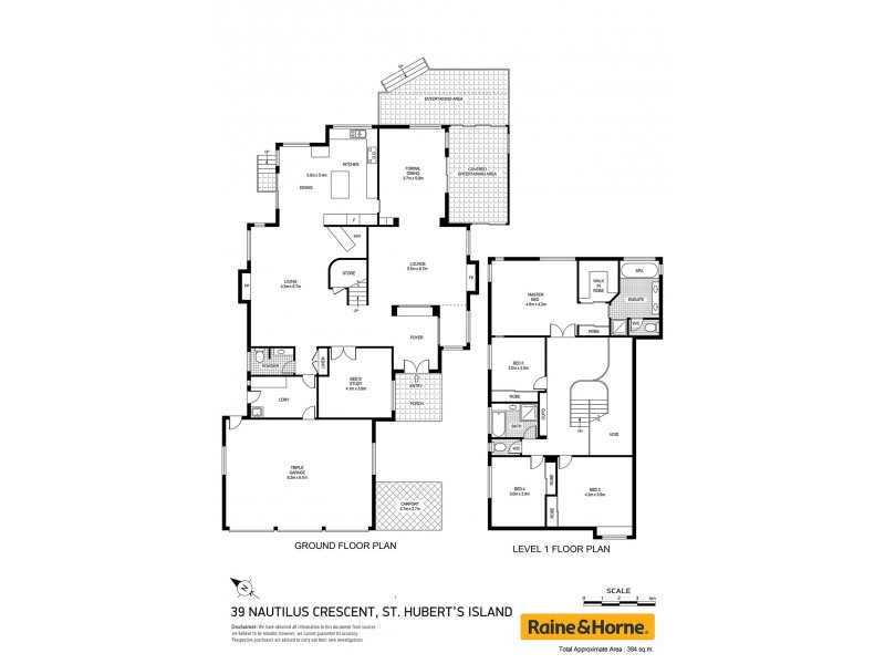 39 Nautilus Crescent, St Huberts Island NSW 2257 Floorplan