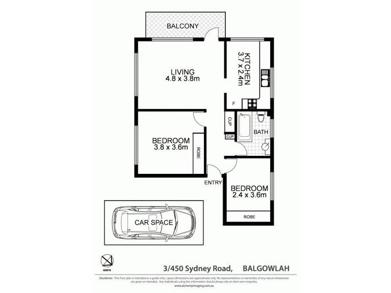 3/450 Sydney Road, Balgowlah NSW 2093 Floorplan