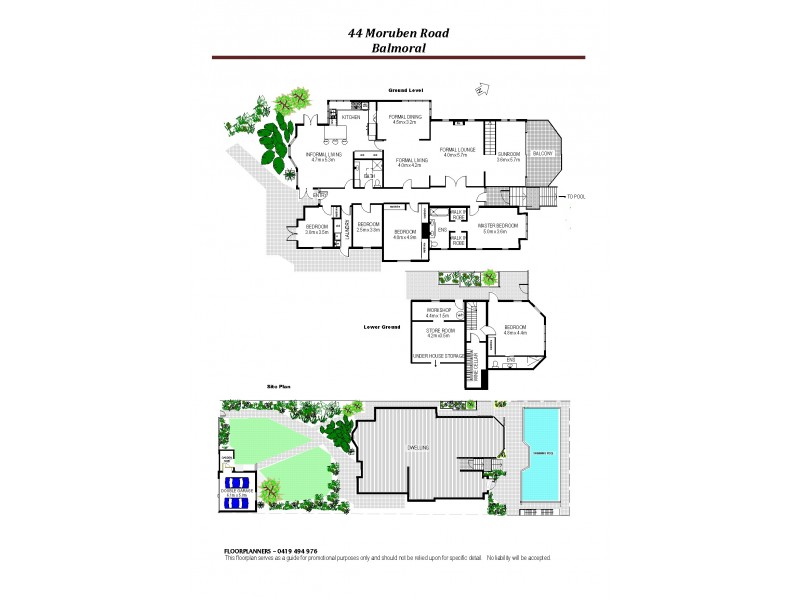 44 Moruben Road, Mosman NSW 2088 Floorplan