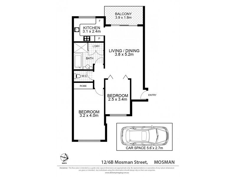 12/6B Mosman Street, Mosman NSW 2088 Floorplan