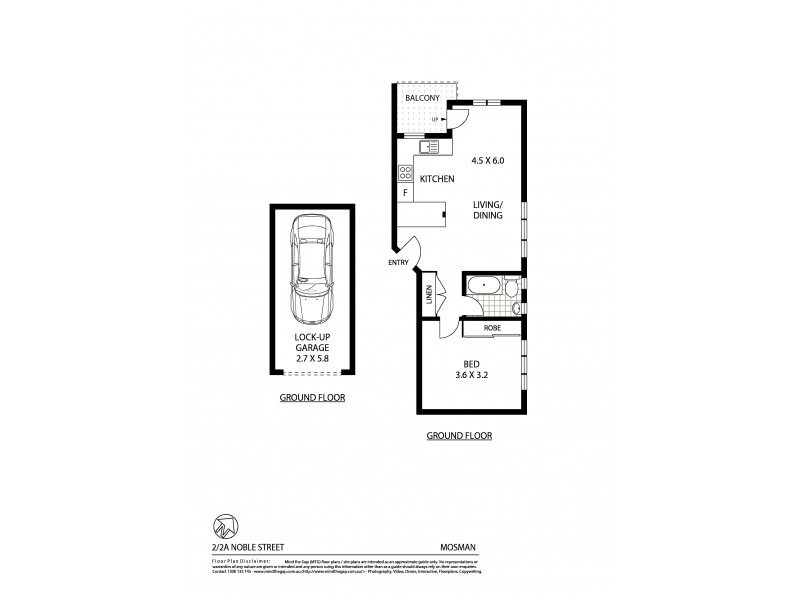 2/2A Noble Street, Mosman NSW 2088 Floorplan