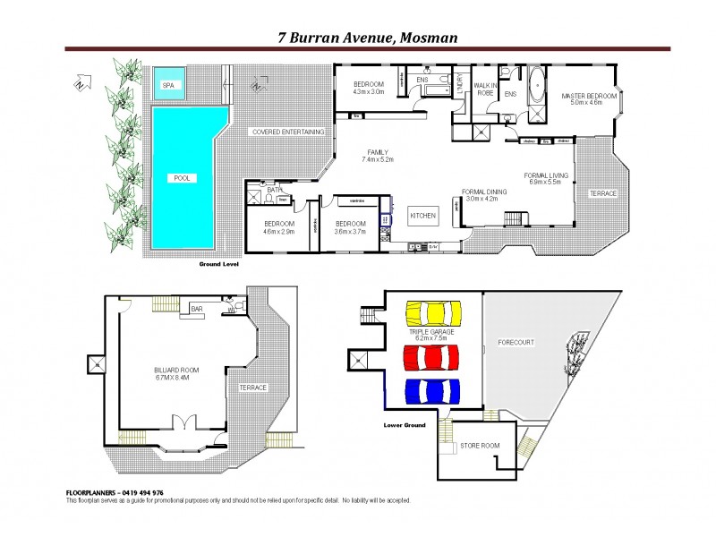 7 Burran Avenue, Mosman NSW 2088 Floorplan