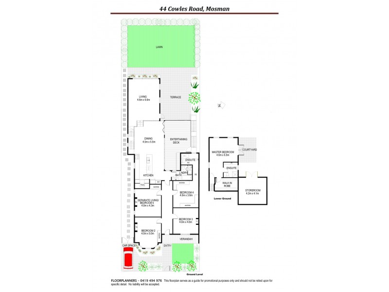 44 Cowles Road, Mosman NSW 2088 Floorplan