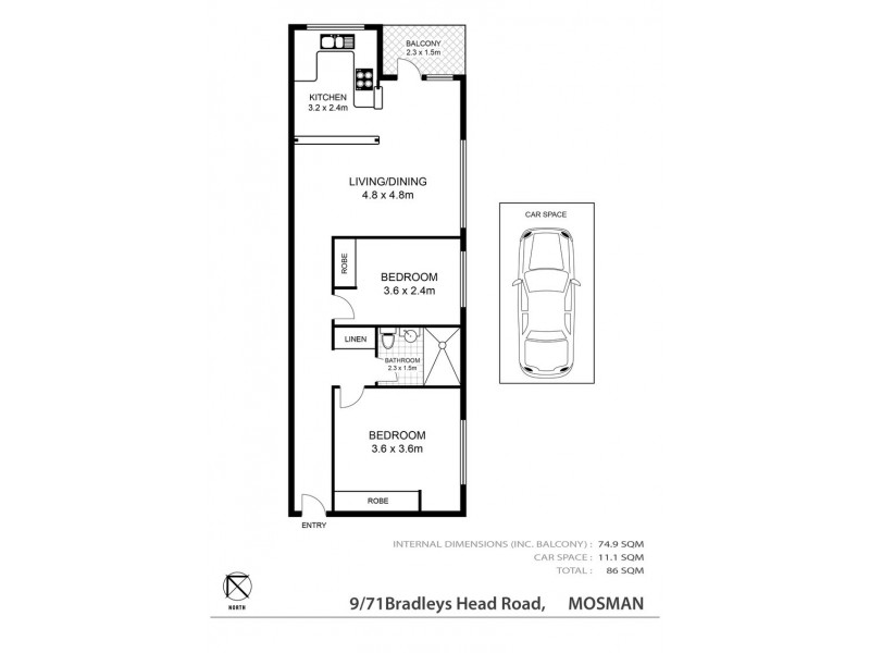 9/71 Bradleys Head Road, Mosman NSW 2088