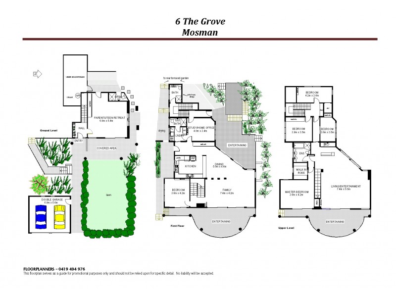 6 The Grove, Mosman NSW 2088 Floorplan
