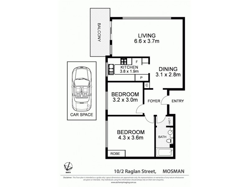 10/2 Raglan Street, Mosman NSW 2088 Floorplan