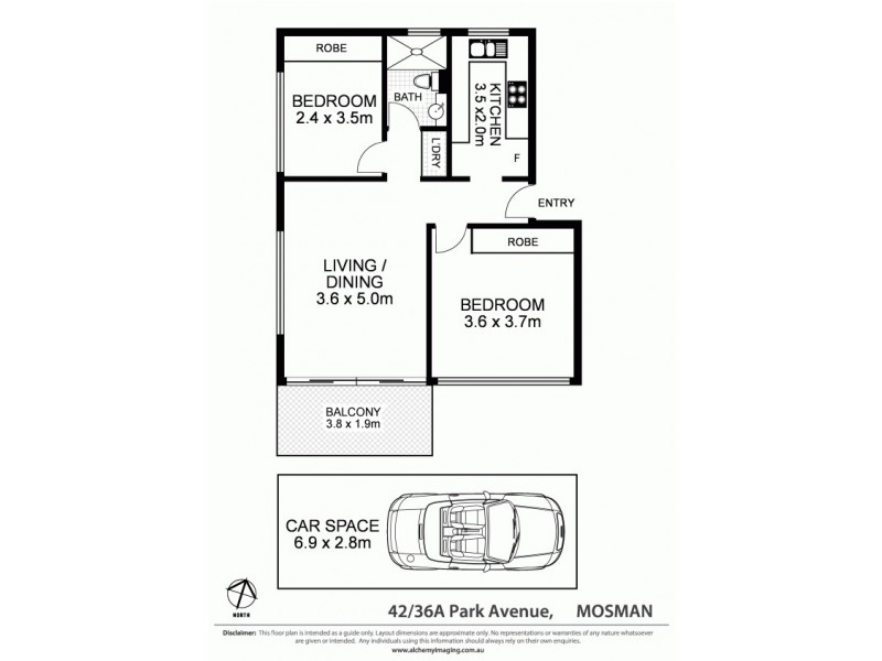 42/36a Park Avenue, Mosman NSW 2088 Floorplan