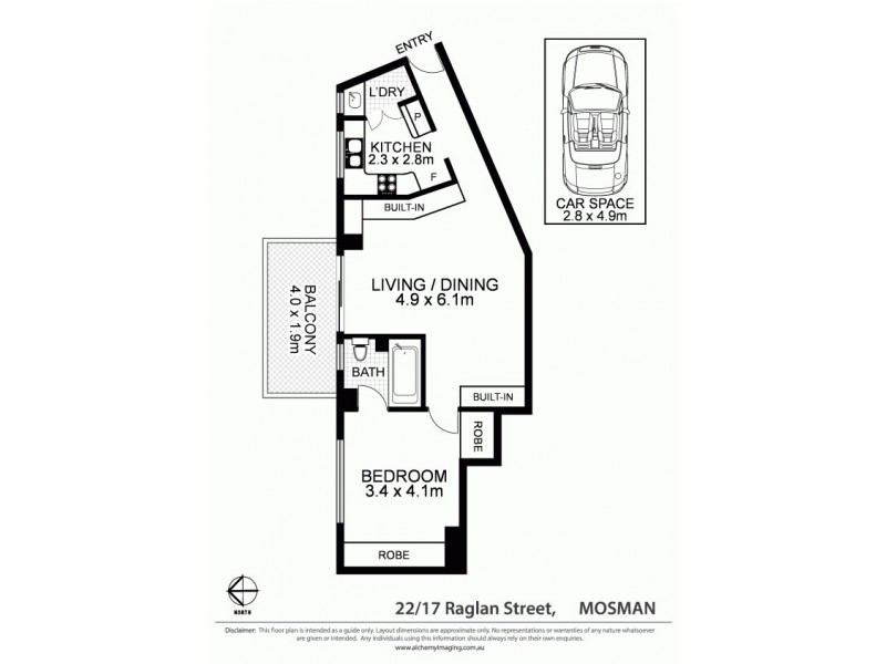 22/17 Raglan Street, Mosman NSW 2088 Floorplan