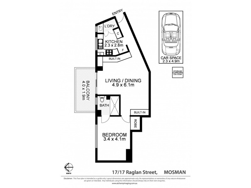 17/17 Raglan Street, Mosman NSW 2088 Floorplan