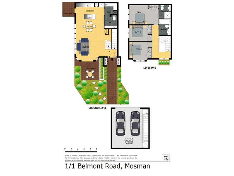 1/1 Belmont Road, Mosman NSW 2088 Floorplan