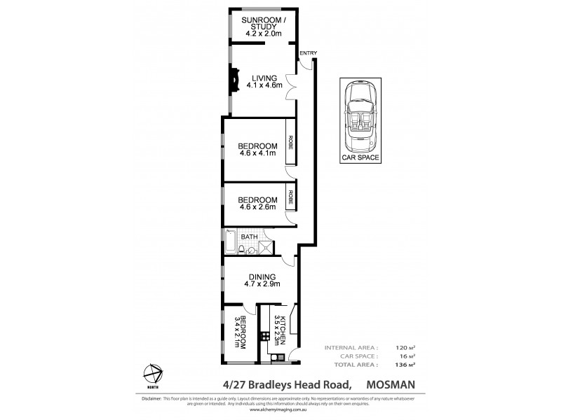 4/27 Bradleys Head Road, Mosman NSW 2088 Floorplan