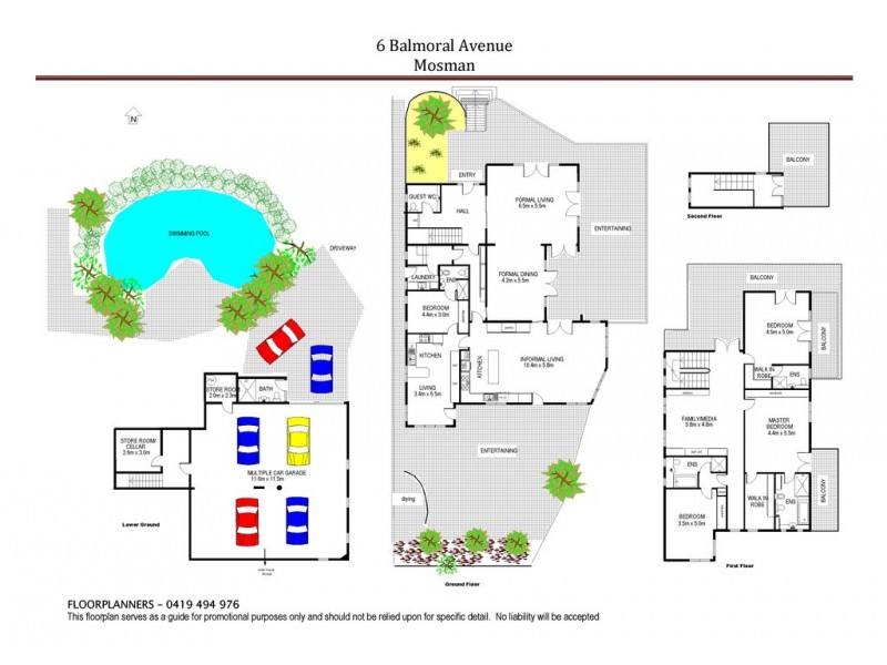 6 Balmoral Avenue, Mosman NSW 2088 Floorplan