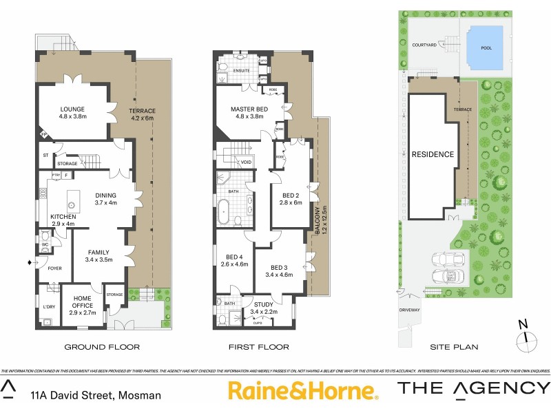 11A David Street, Mosman NSW 2088 Floorplan